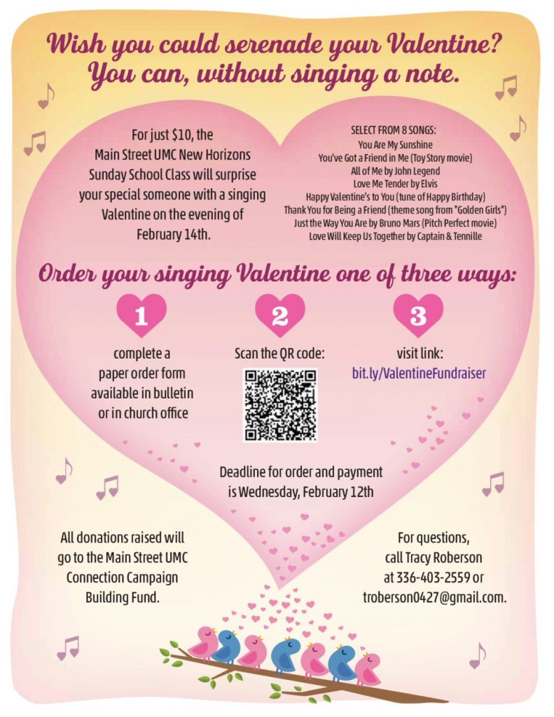 Singing Valentine Fundraiser